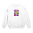 みにゃ次郎のステンドグラス Crew Neck Sweatshirt