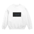 yuukaのLuminousドット ブルー Crew Neck Sweatshirt