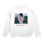 よしかわ よわのですとらくしょん Crew Neck Sweatshirt