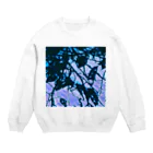 flowerのCOOL葉っぱさん Crew Neck Sweatshirt