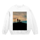 little saltのあの日の黄昏 Crew Neck Sweatshirt