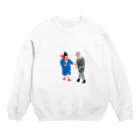 Yuka。のおばあちゃんおじいちゃん Crew Neck Sweatshirt