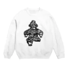 工房ＨＡＮＺＯＵの両面プリント　土偶シリーズ　遮光器土偶っ娘さん　＃土偶シリーズ Crew Neck Sweatshirt