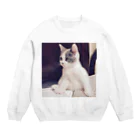 cat.kotetsuの貫禄あり Crew Neck Sweatshirt