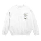 Kanako-sのI LOVE HOME  Crew Neck Sweatshirt