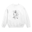 雪埜嬢のイタイネコだよ。 Crew Neck Sweatshirt