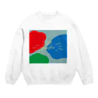 ひらなつ💭のおはようアート Crew Neck Sweatshirt