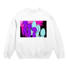 覇琉火のはみ出しおしっこ Crew Neck Sweatshirt