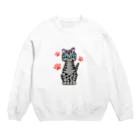 須藤健一のグレーキャット Crew Neck Sweatshirt