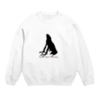 VanderWaalsのカエルシルエット_ロゴ入り Crew Neck Sweatshirt