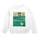 くろギャルのRUKE:立ちながら下呂吹っ飛ばした スウェット 「くろギャル」 Crew Neck Sweatshirt