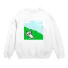 フセサクの不正なネコのお昼寝タイム Crew Neck Sweatshirt