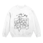 モゲルヤ！のa chubby is running away Crew Neck Sweatshirt