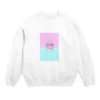 y_06の#にくきゅう Crew Neck Sweatshirt