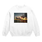 Billy_bootsのThe sea where the setting sun shines  Crew Neck Sweatshirt