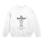 un main fleurのシャクヤク-シャイボーイトレーナー Crew Neck Sweatshirt