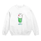 Mouse Houseのうさぎそーだ Crew Neck Sweatshirt