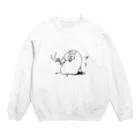 こむぎさんのクズとり。煙草ver. Crew Neck Sweatshirt