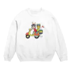 ココロスキップのスクータースウェット Crew Neck Sweatshirt