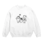 ドラキュラのうさぎのなかよし Crew Neck Sweatshirt