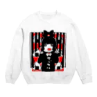 えのき の子  ☪の遺影ガール Crew Neck Sweatshirt