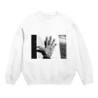 YUKO-YUKOのパー✋(モノクロ) Crew Neck Sweatshirt