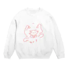 べあべあー。ず。のぴんくちゃん。(女の子) Crew Neck Sweatshirt