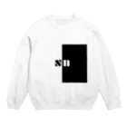 pamyのN極S極 モノトーン ［font:plaster］ Crew Neck Sweatshirt