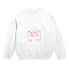 べあべあー。ず。のついんてちゃん。 Crew Neck Sweatshirt