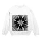 grandmaのベツレヘムの星(モノクロ) Crew Neck Sweatshirt