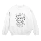 無彩色デザイン販売所のChildren's Art / ライオン Crew Neck Sweatshirt