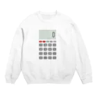 無彩色デザイン販売所のCalculator / 電卓 Crew Neck Sweatshirt