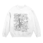 KNS designの文字菩薩 Crew Neck Sweatshirt