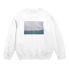 nmsnapsのくもりの海でパラシュート Crew Neck Sweatshirt