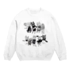 ms_pocheのモノクロアニマルズ Crew Neck Sweatshirt