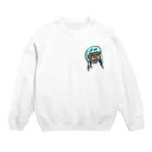 うさぎまみれの黒ギャル Crew Neck Sweatshirt