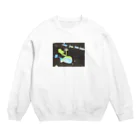 マフィンの宇宙にいる魚 Crew Neck Sweatshirt