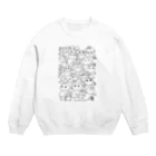 amupontanのわたしはわたし　すきかってちゃん　モノトーン Crew Neck Sweatshirt