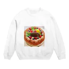 うさぎ堂のバースデーケーキ🎂 Crew Neck Sweatshirt