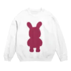 ピンクうさぎのたぶんセーフ Crew Neck Sweatshirt