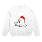 まみむめもゆたのだるだるにわとり Crew Neck Sweatshirt