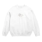 あおべに✪みけんねこのおさんぽとっぷす Crew Neck Sweatshirt