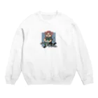 路地裏商店街のがんばれ！ドジっ子ちゃん Crew Neck Sweatshirt