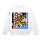 Runartworksのスズメバチラーメン Crew Neck Sweatshirt