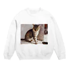 悠花の強気猫 Crew Neck Sweatshirt