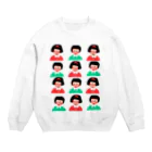 yuri-ny19のびっくり女の子と男の子 Crew Neck Sweatshirt