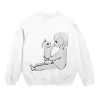 nannanのにゃんことわたし Crew Neck Sweatshirt