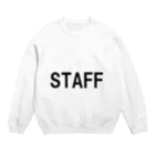 HYオンラインのSTAFF　黒 Crew Neck Sweatshirt
