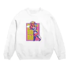 なかなか恋ができない！！！の現代の天使ちゃん（ピンク） Crew Neck Sweatshirt