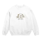 デグーのいる生活のドット絵　手書きデグー Crew Neck Sweatshirt